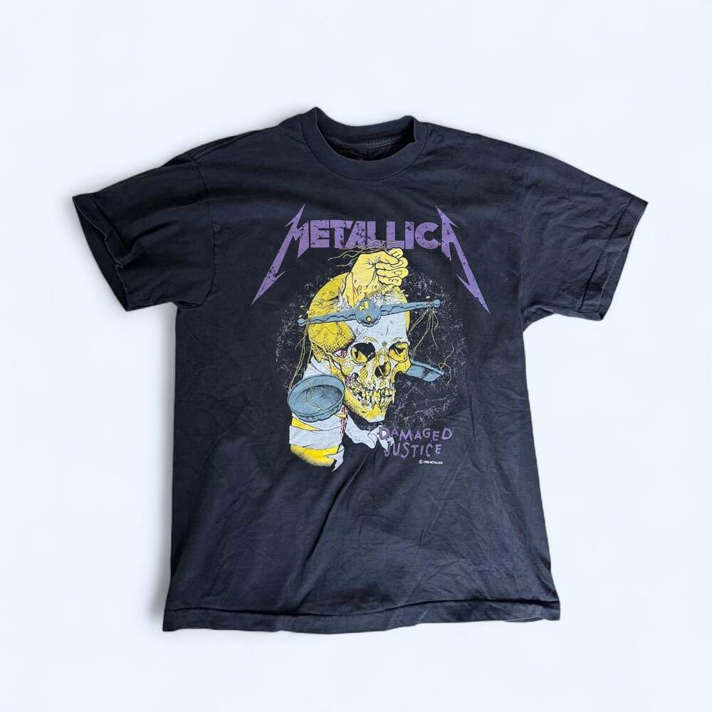 Metallica Vintage “Damaged Justice” 1988 Pushead Tour Shirt L